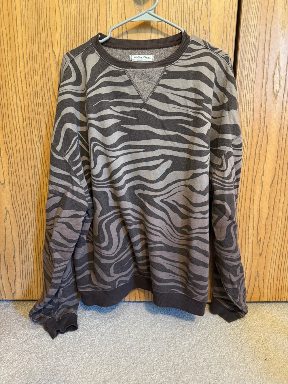 We The Free Classic Printed Oversized Crewneck Sweatshirt by Free People